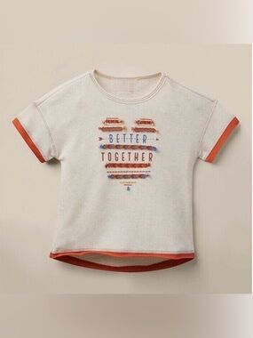 Matilda Jane Better Together Embroidered Waffle Tee T-Shirt Size 2